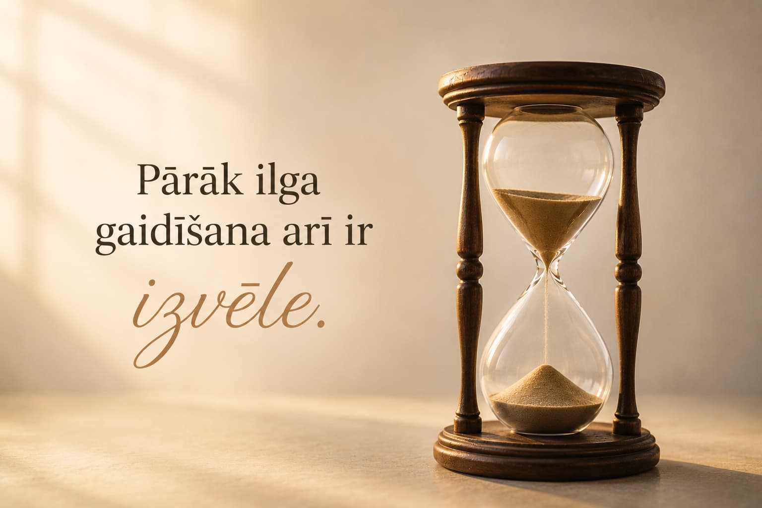 Pārāk ilga gaidīšana arī ir izvēle